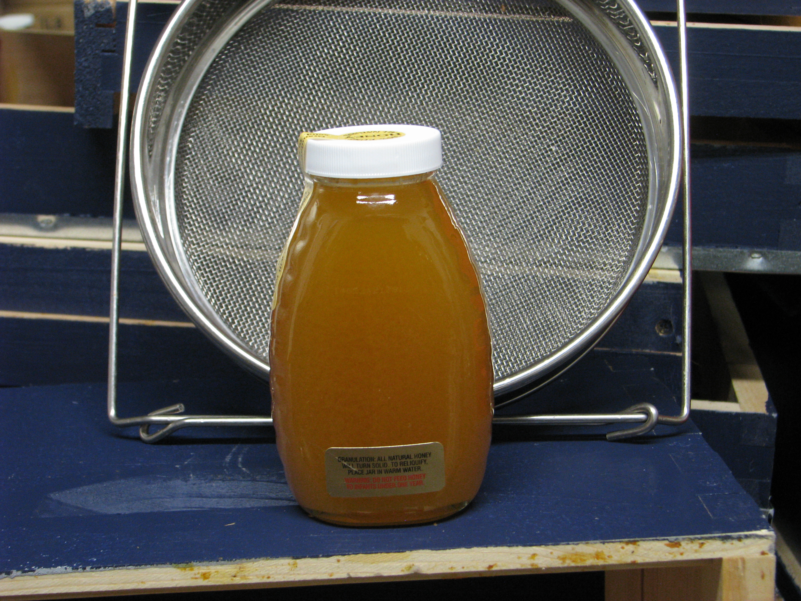 Late season crystallized honey