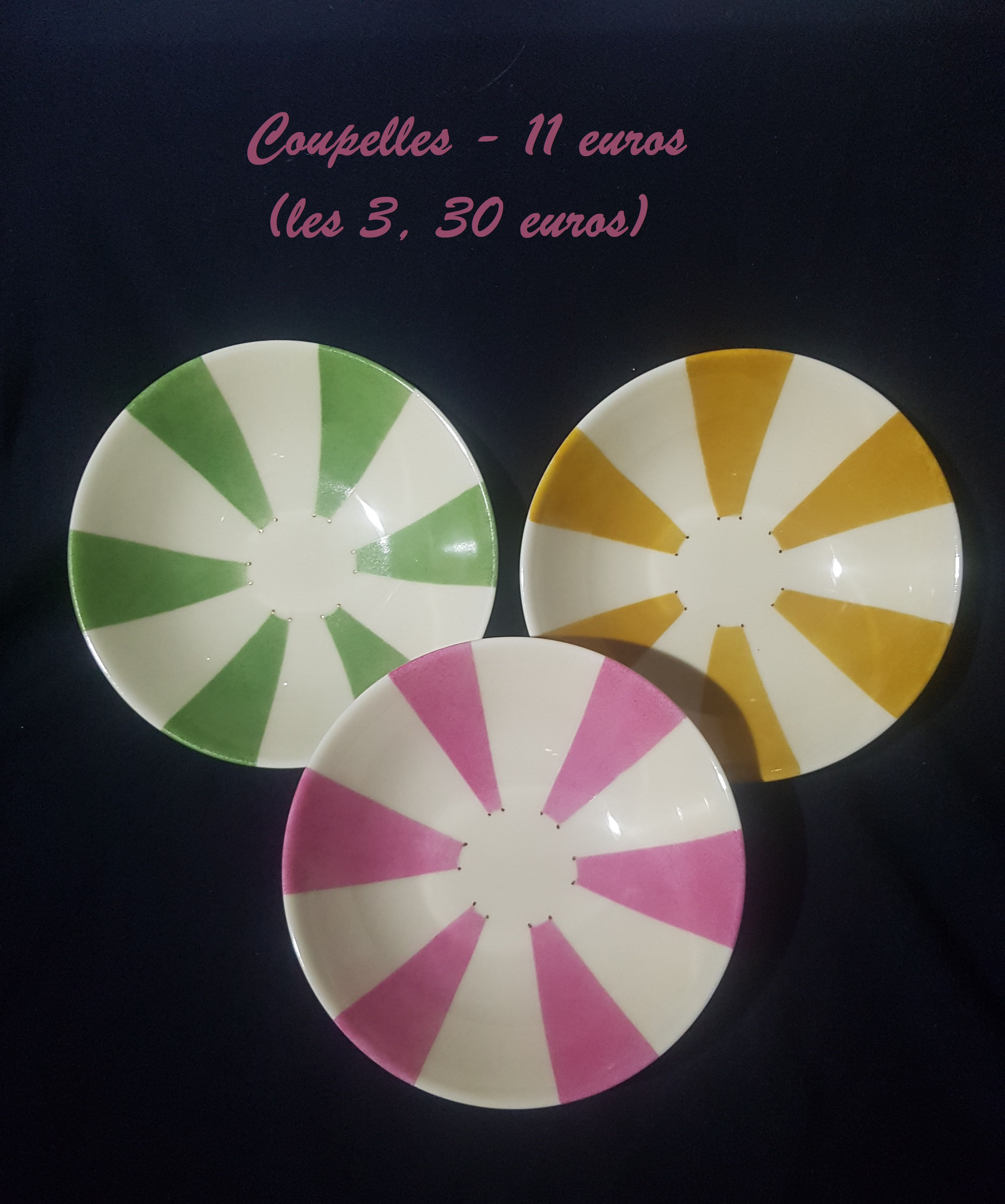 Coupelle (les 3=30€)