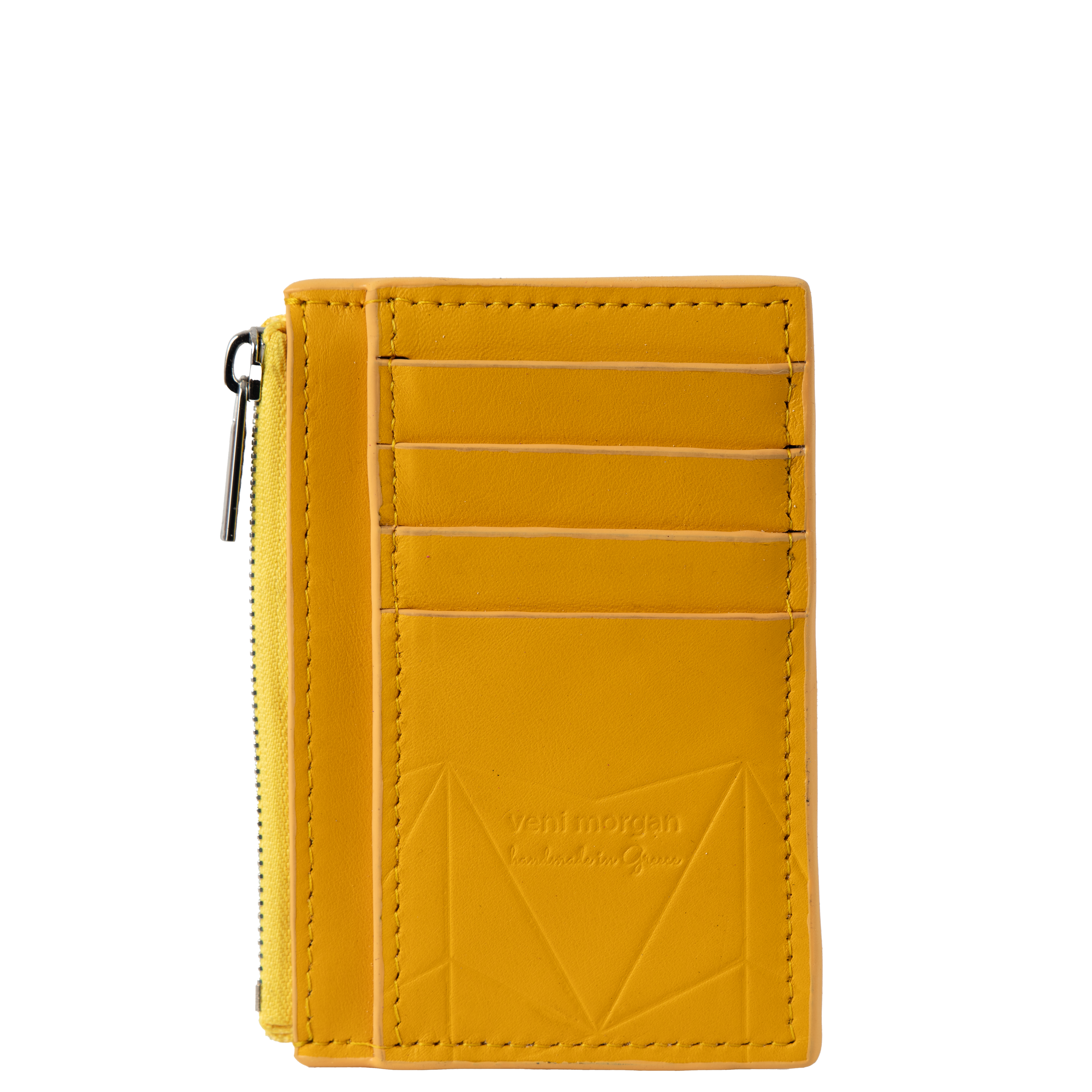 201 wallet in yellow nappa leather