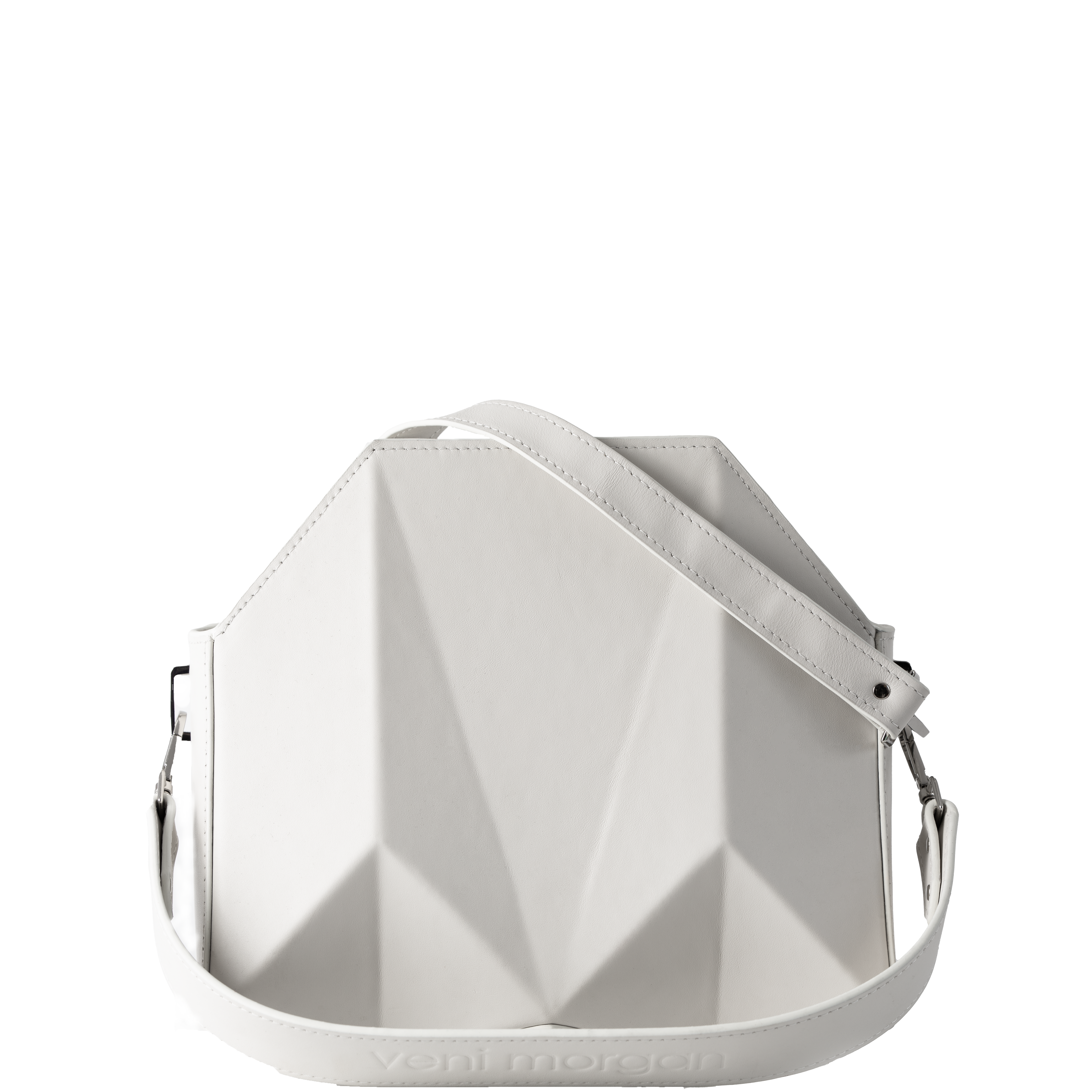 bako handbag in off white nappa leather