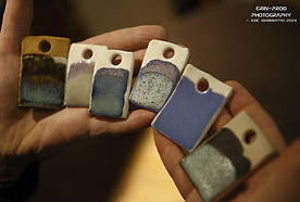 echantillons de couleur d'emaux porcelaine