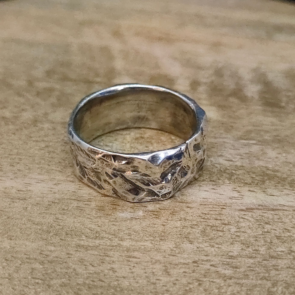 Miniature : Bague Anneau Froissé Argent 925