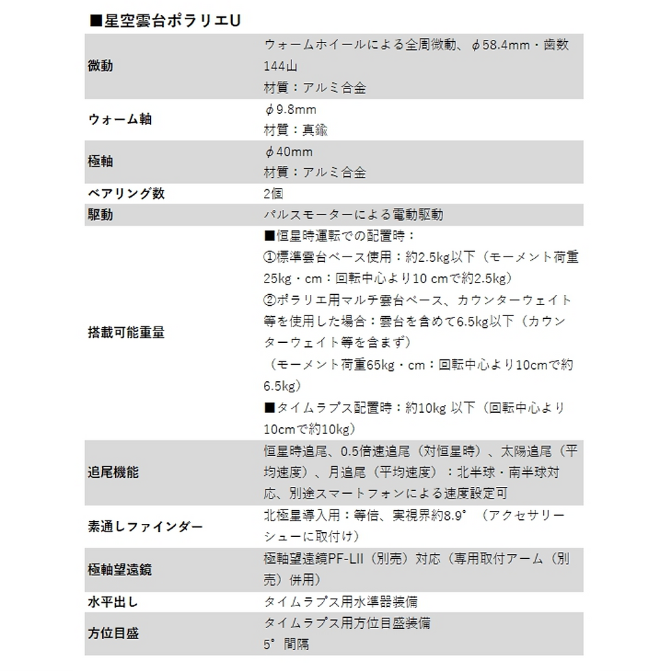 Thumbnail: Vixen　星空雲台ポラリエU【お取り寄せ】