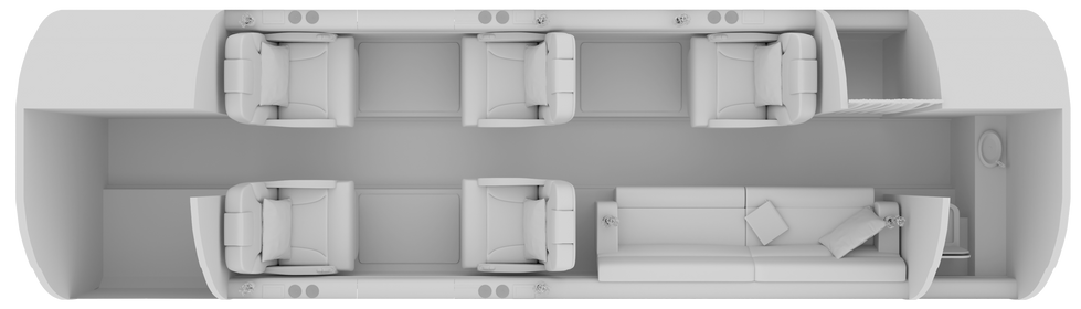 Beechcraft Hawker 900XP layout