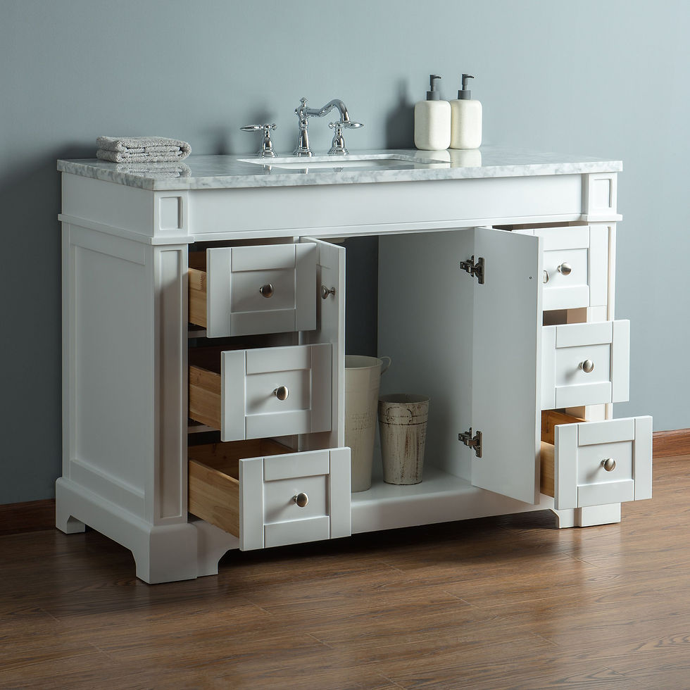 Thumbnail: Seine 48" White Single Sink Vanity