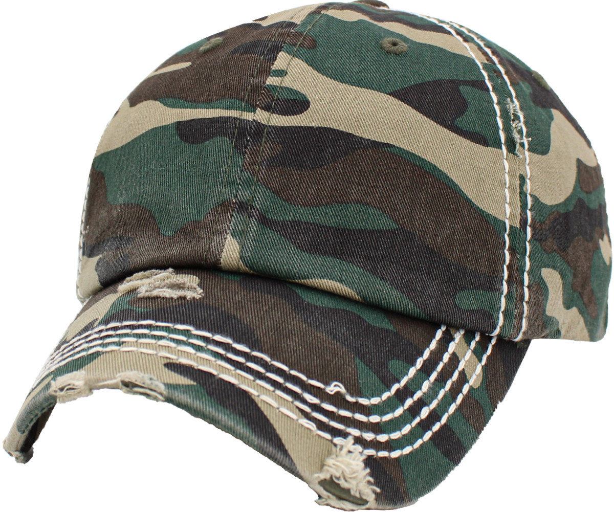 Vintage Camo Hat | longstitchin