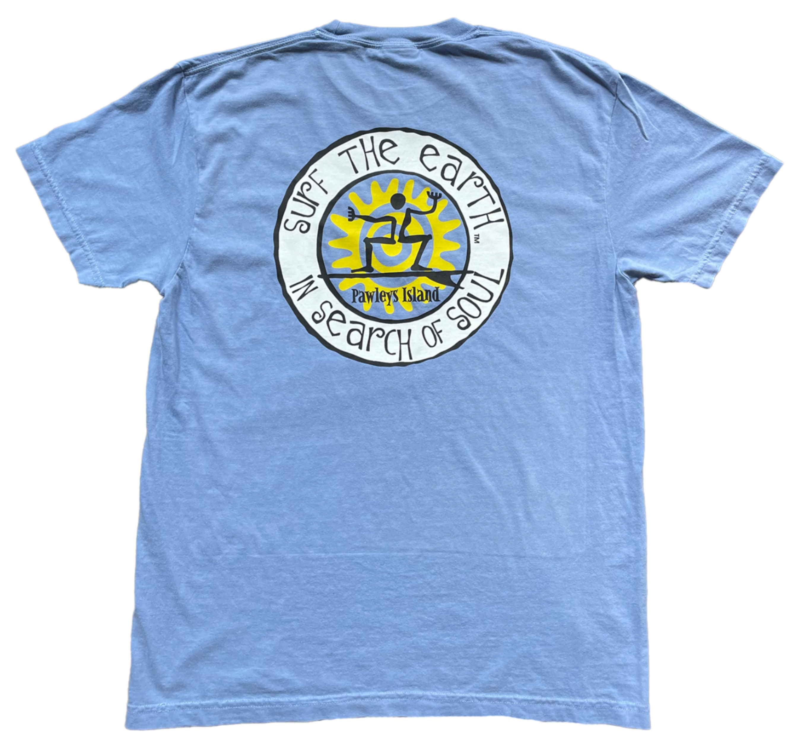 Surf The Earth Blue - Oval Tattoo