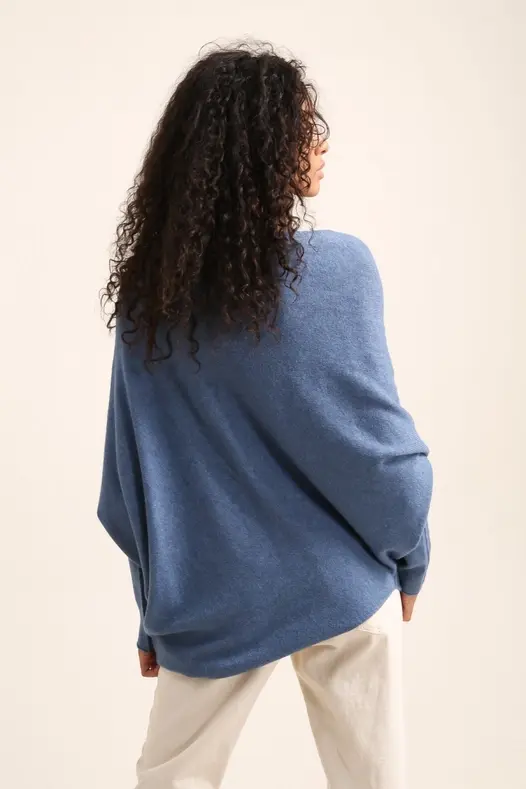 Thumbnail: Favorite Asymmetrical sweater/ Blue Jean
