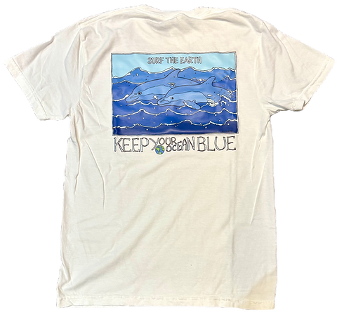 Dolphin T-Shirt - White | Surf The Earth