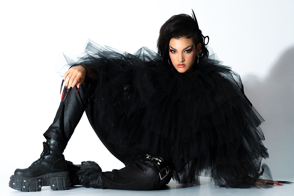 Cuts In The Dark collection by fashion designer Ingrid Mako