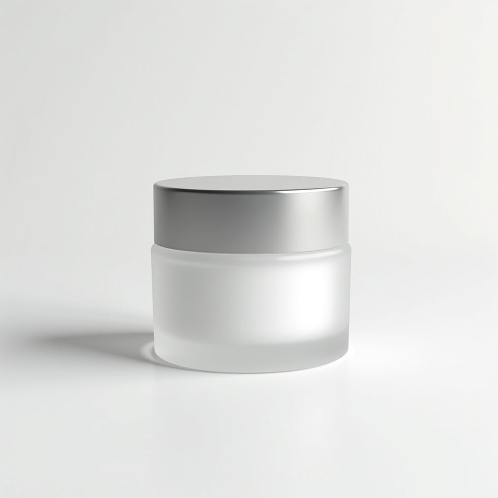 Frosted Glass Jar