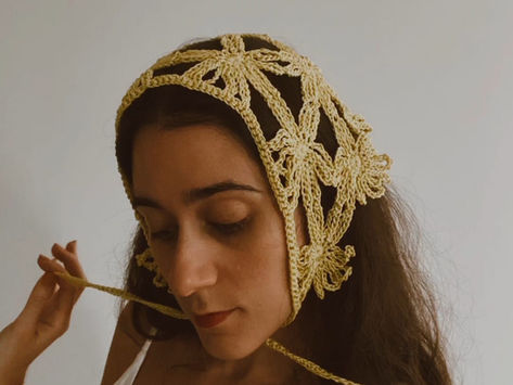 Floral Crochet Bandana Pattern
