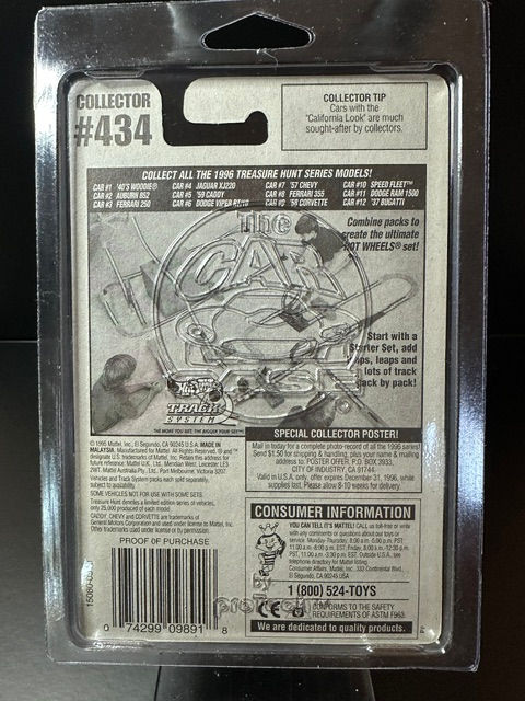 Thumbnail: 1996 Hot Wheels '57 Chevy Treasure Hunt #433 Purple