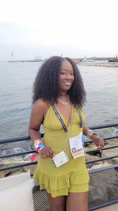 Standing by the beach