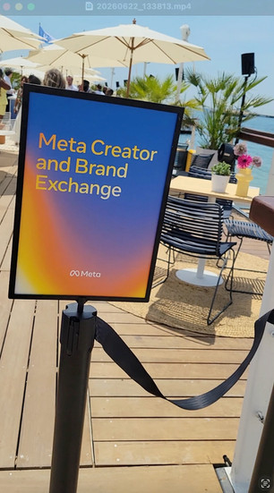 Meta Beach sign