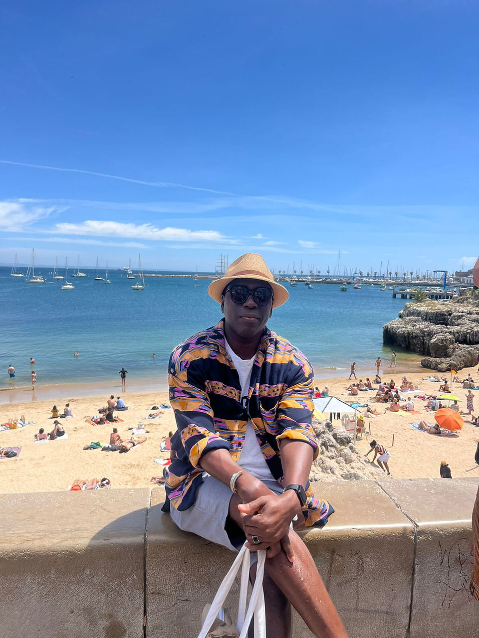 Sitting at the beach