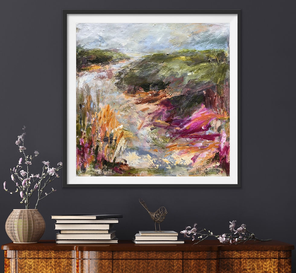 Thumbnail: Flows to Sea - 59cm x 59cm