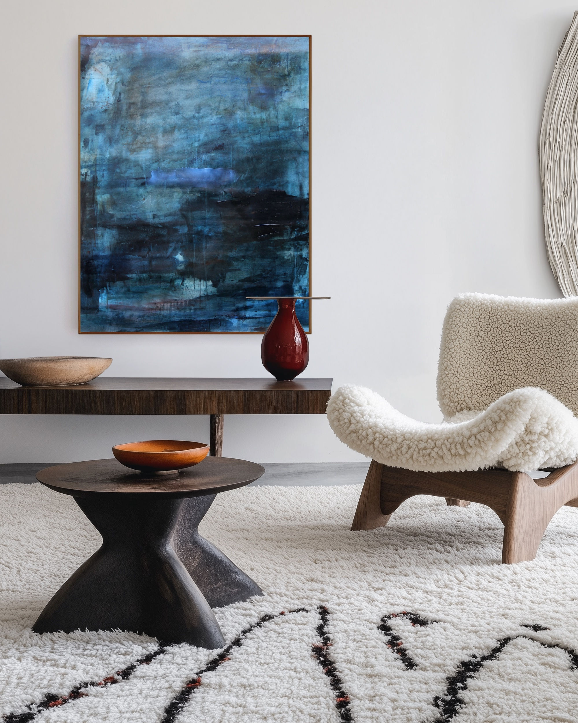 Abstract landscape of joyful memories in faraway places. Home for Hot Chocolate by Nicole Fearfield