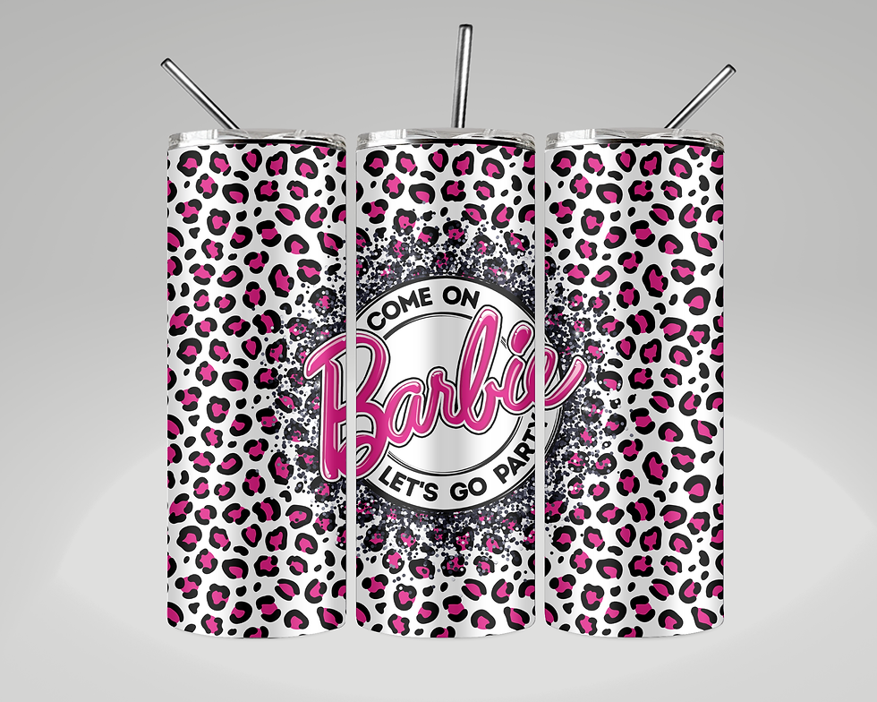 Barbie Leopard Print Let's Go Party Bluetooth Tumbler