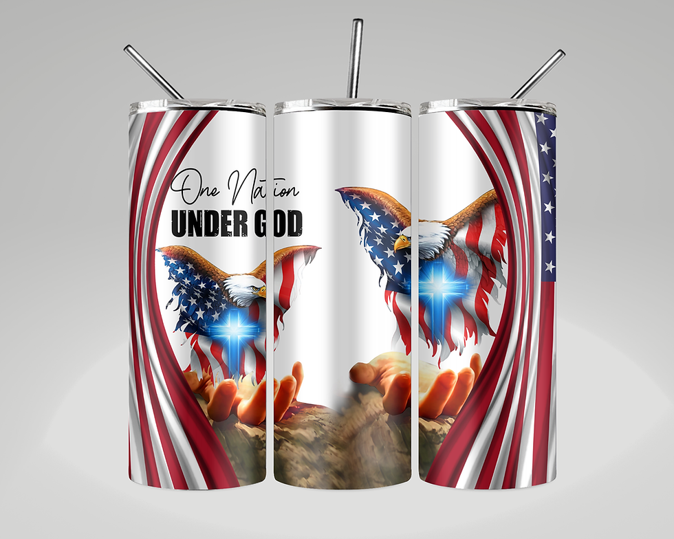 One Nation Under God Tumbler, Bluetooth Speaker Tumbler
