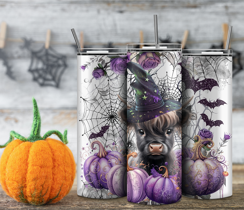 Halloween Cow Tumbler