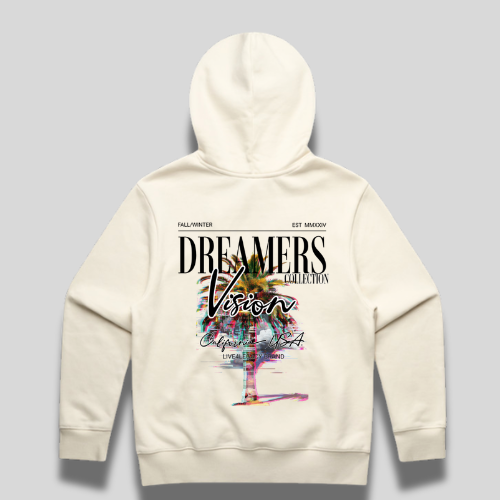 Dreamers Vision Collection Men's Heavy Hoodie-Cream | Live4Legacy