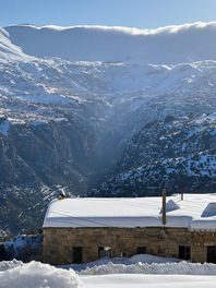 Wadi Annoubine, Qadisha Valley, Mersel Wine, Lebanon snow, Winery in winter, Qannoubine Valley, Dimane