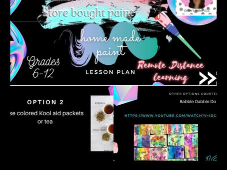 Make your own watercolor paint middle/high school art lesson TPT@paintingladycat