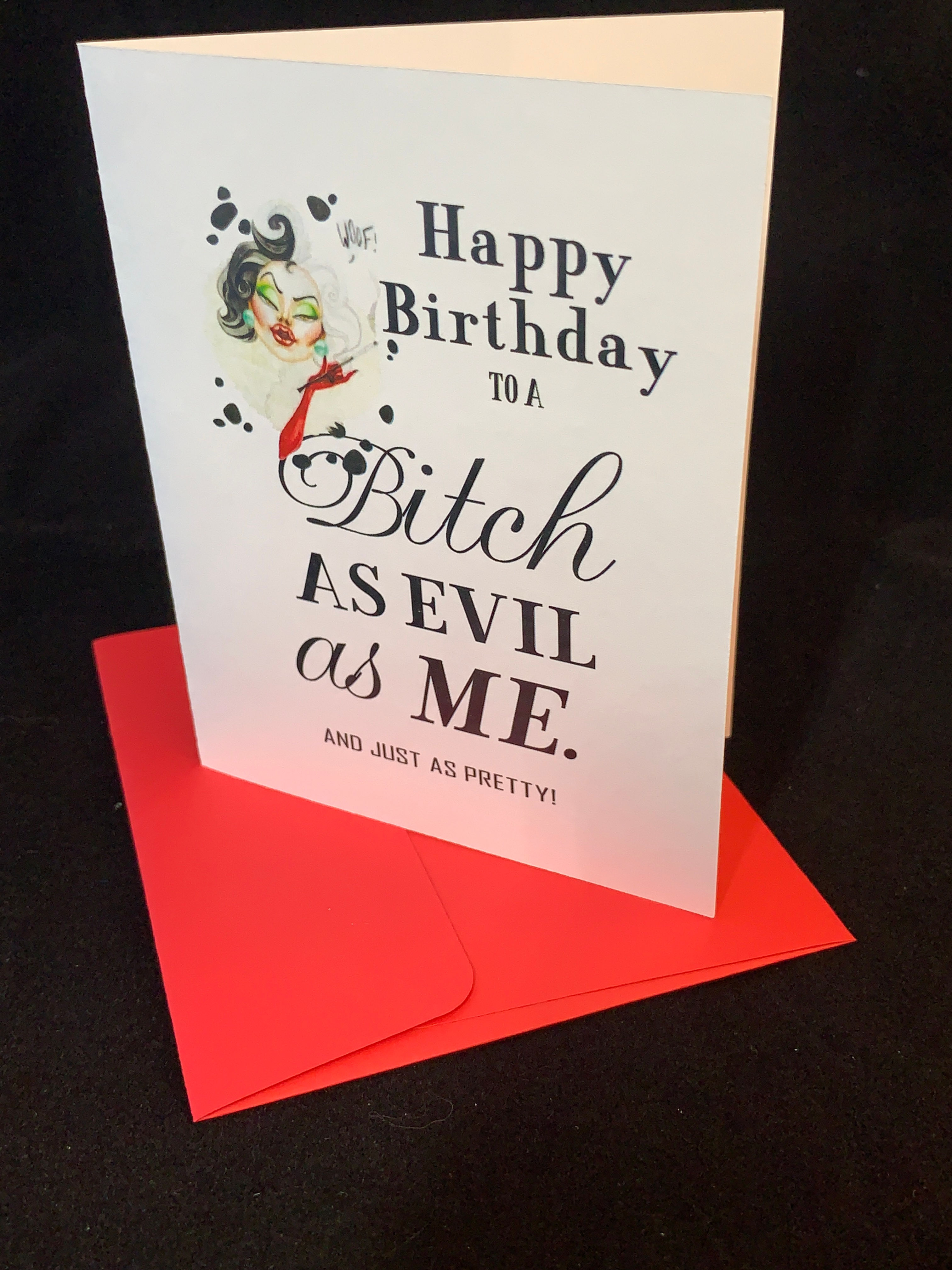 CARD - Happy Birthday Evil Bitch