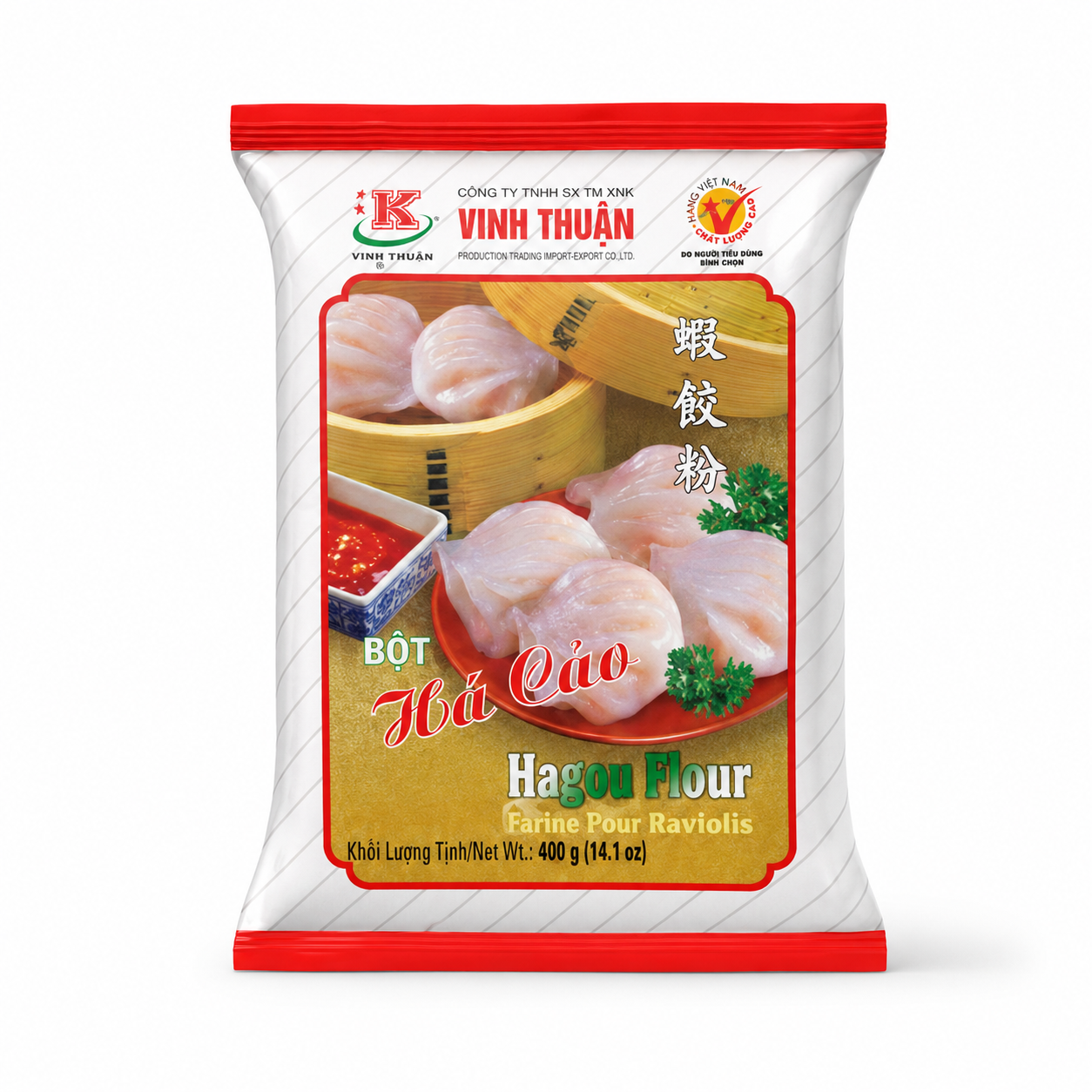 Farina per Ha Gao Har Gow 400 g ravioli dim sum Vinh Thuan Oriental Italia
