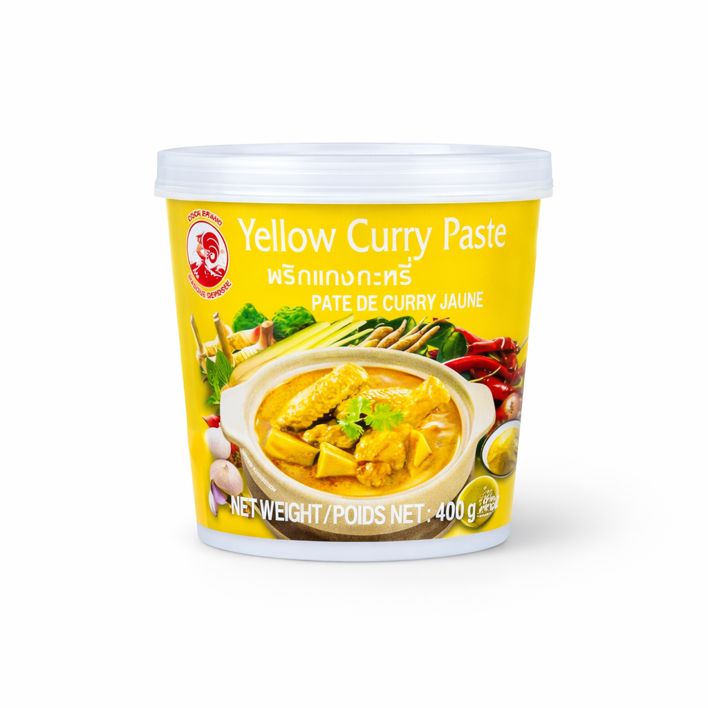 Pasta di curry giallo thai 400g Yellow Curry Cock Brand