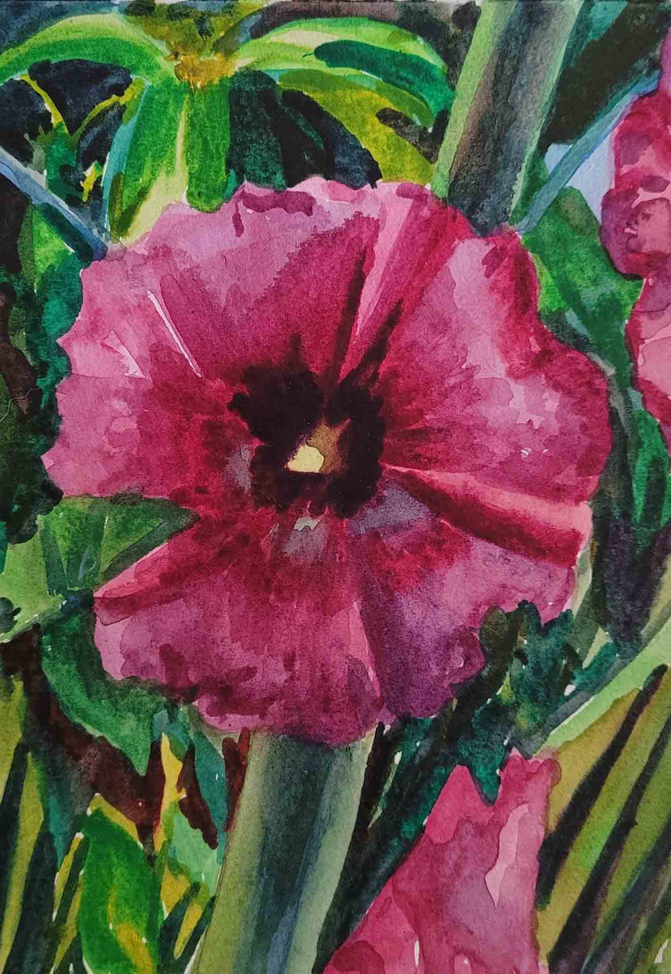 spring(pink)_2025_watercolor on paper_10.5x14.8