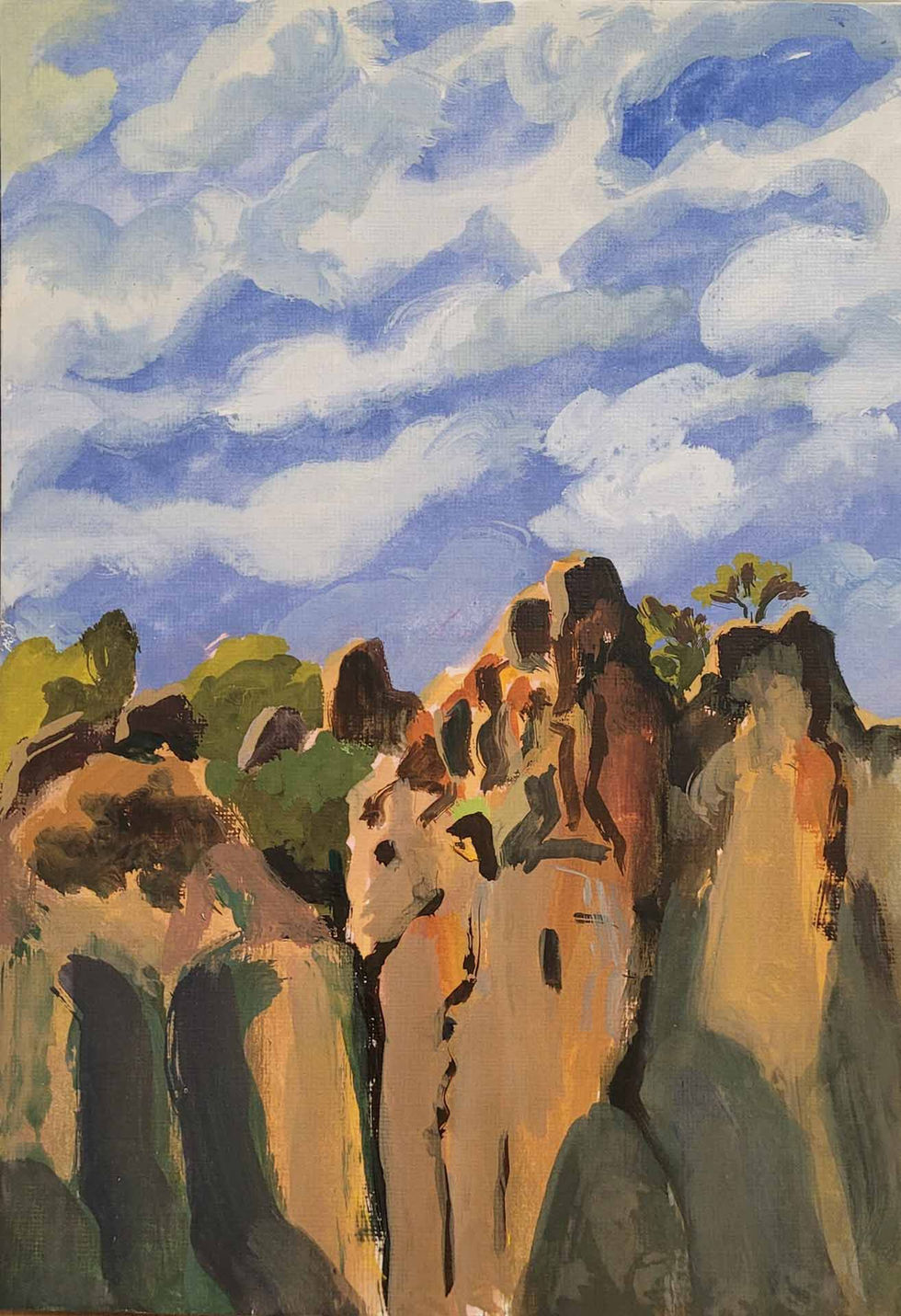 clowds over mountains_2024_gouache on paper_24x17