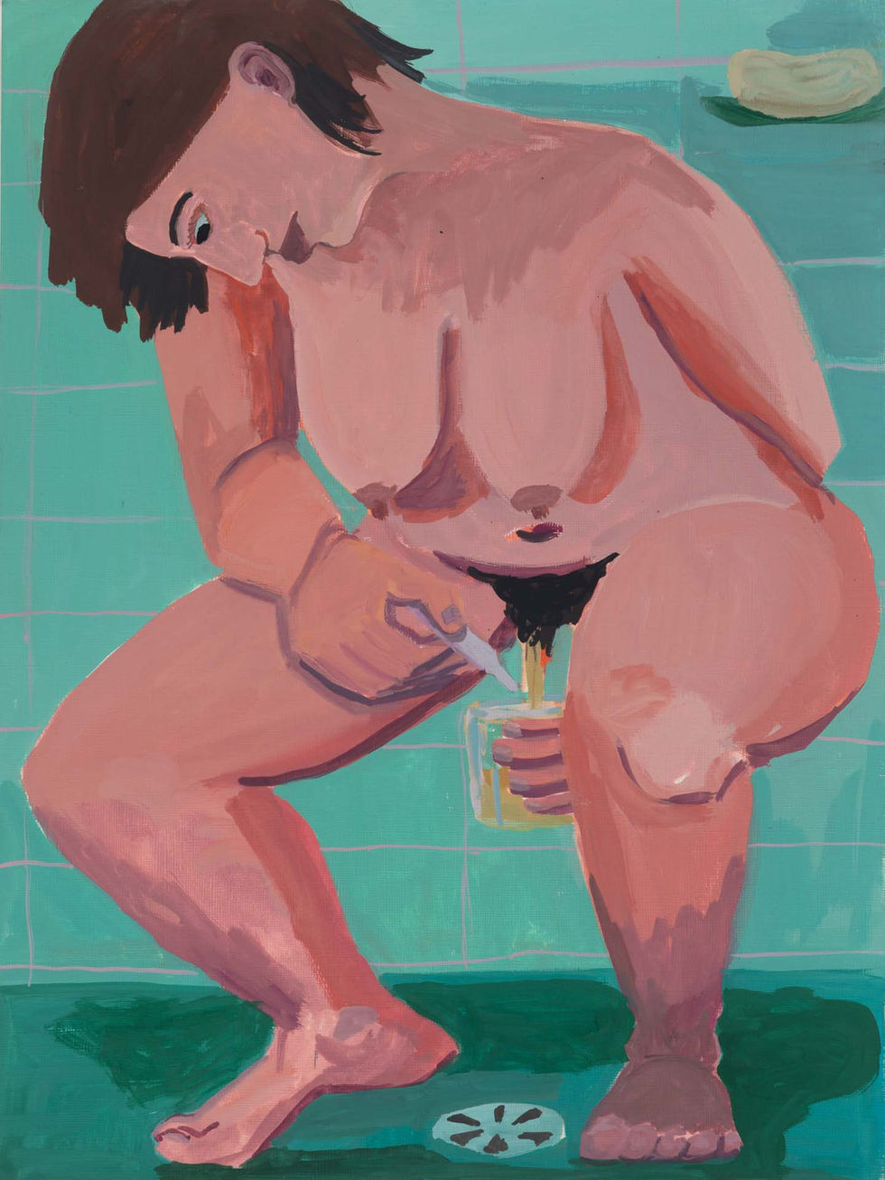 Pregnancy Test_2017_gouache on paper_ 30x40