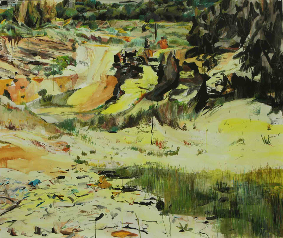 rishon le_zion_2011_gouache and oil pastels_150X175