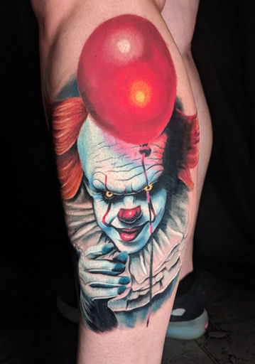 it tattoo, pennywise tattoo, Oahu tattoo artist, Pearl city tattoo,