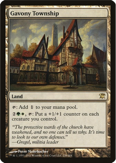 Magic the Gathering Gavony Township. An old English style village.