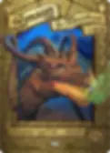 A dragon with glowing eyes and flames, surrounded by ornate gold patterns. Text reads "Smaug the Magnificent" and "Legendary Creature—Dragon."
