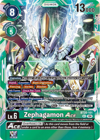 Digimon SPecial Booster 2.5 Zephagamon Ace