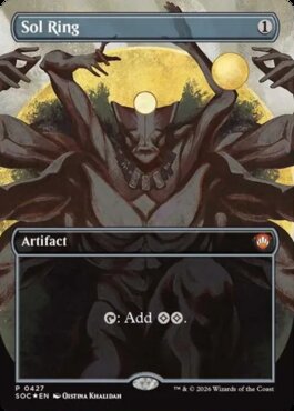 A powerful dark stone-like figure with four arms stands before twin glowing orbs. Dramatic yellow light forms a halo behind the towering figure.