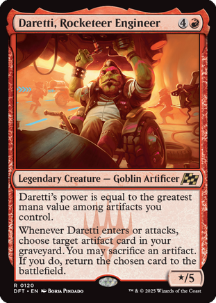 Daretti, Red goblin artificer