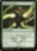 A warrior in ornate armor emits green energy, text reads "Hardened Scales," card details, and quote about Naga scales. Enchantment mood.
