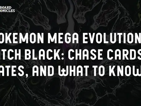 Pokemon Mega Evolution Pitch Black: Chase Cards, Dates, and What to Know