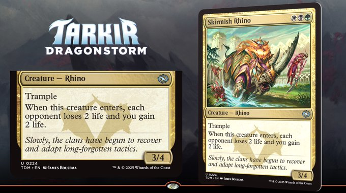 Siege Rhino, Tarkir Dragonstorm