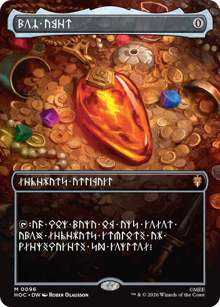 Dwarven Language Mox Amber The Hobbit MTG