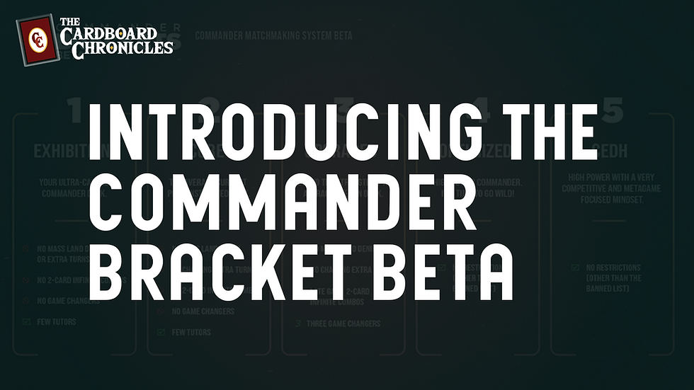 Wizards of the Coast Introduces the MTG Commander Bracket Beta 