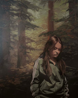 Sans titre (code 2503), huile sur toile, 81X65 cm, 2025