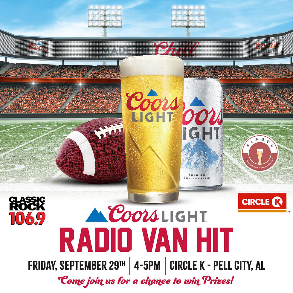 Coors Light Radio Van Hit at Circle K Pell City