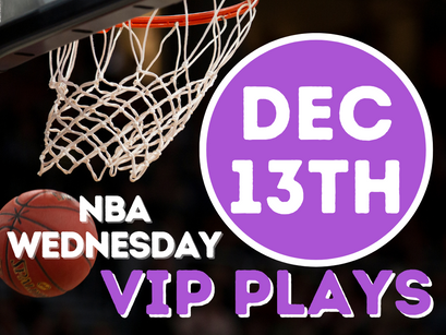 NBA Bets Wednesday 12/13