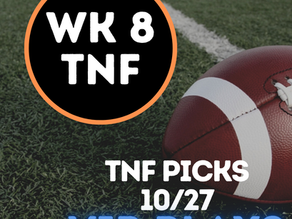 NFL TNF Week 8 Picks Ravens vs Buccaneers 10/27